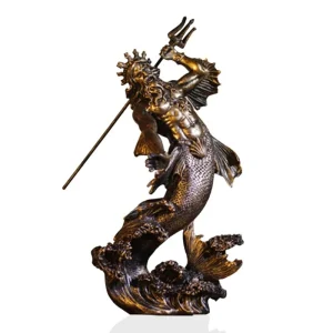 Statue Poséidon Mer  Guerrier